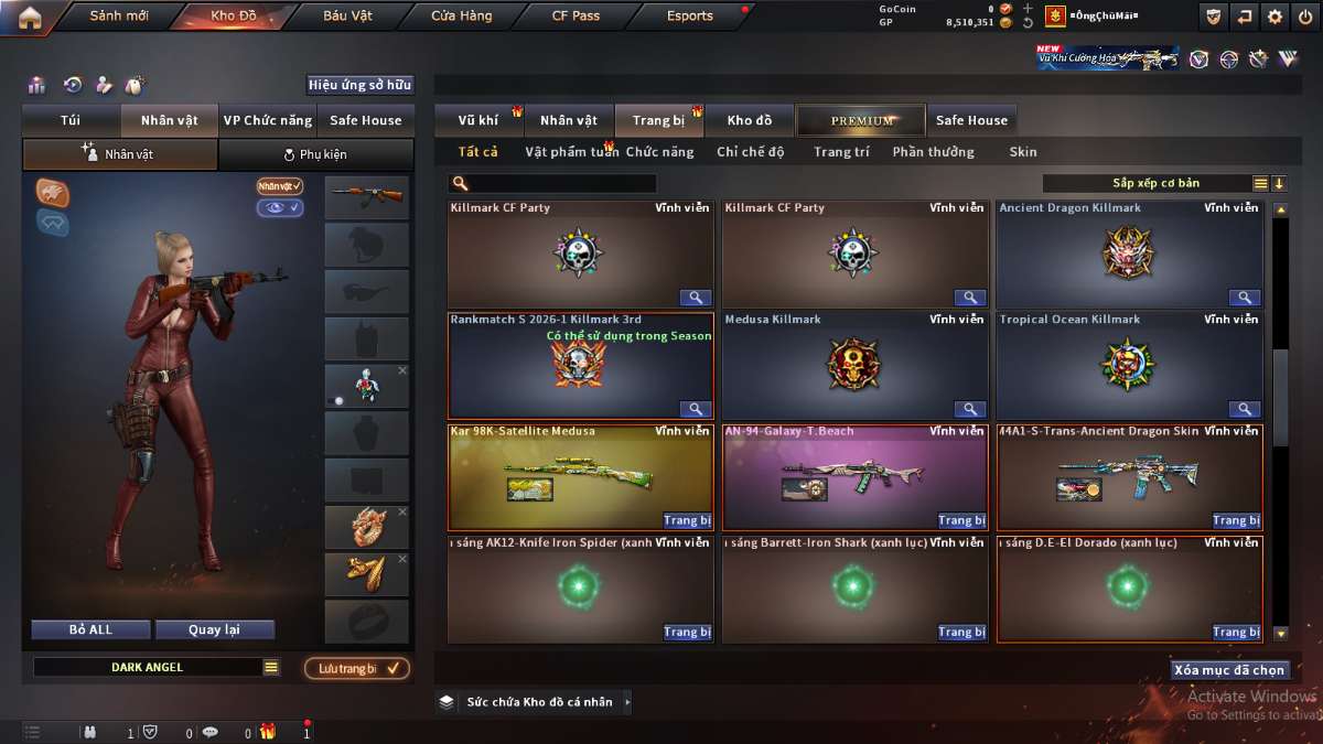 shop acc cf uy tin gia re